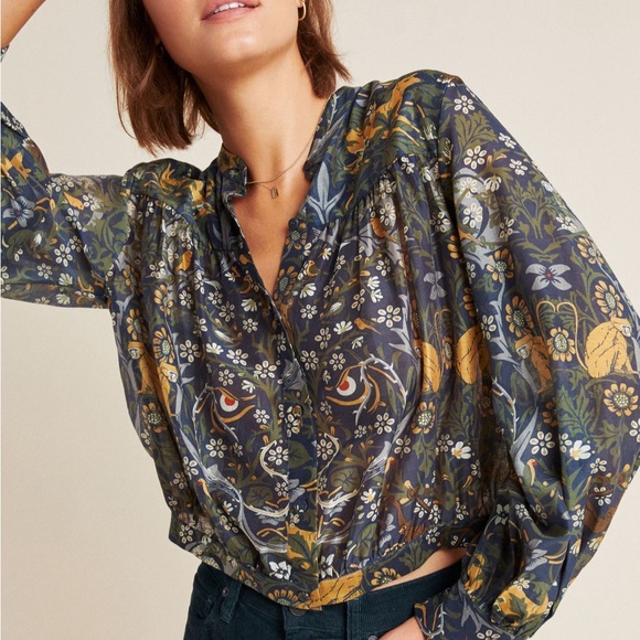 Anthropologie Tops - Anthropologie Colombo Buttondown Blouse
